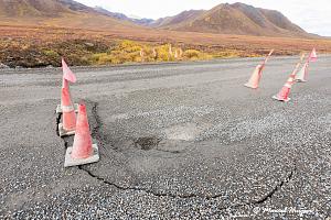_DSC4852 Road failure because of a breaking culvert due to loss of permafrost under roadbed, Dem.jpg