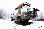 DSC2728 Camper van in snow, Centennial Valley, Montana, USA 2