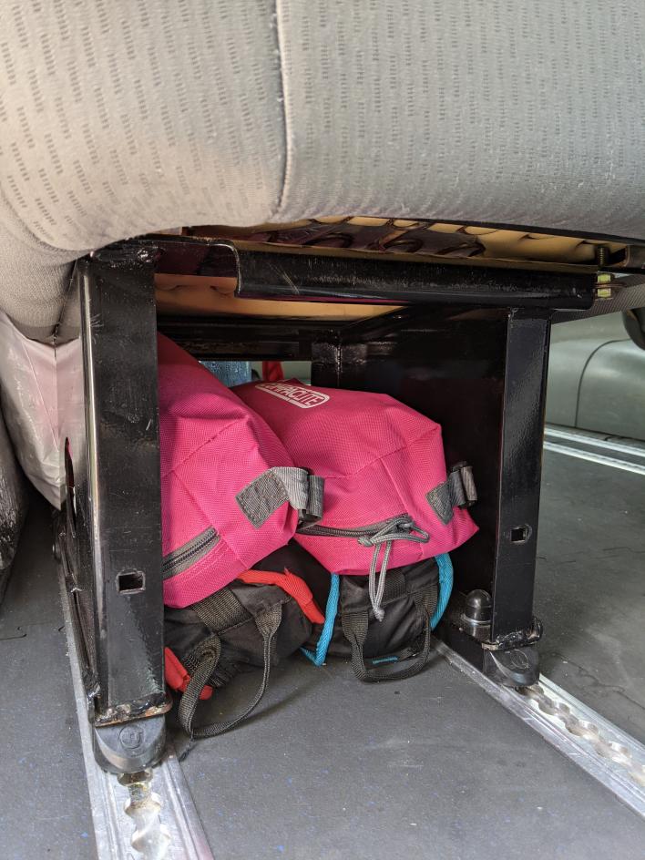 Under seat storage