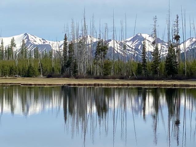 Twin Lakes with Eagle Caps in background