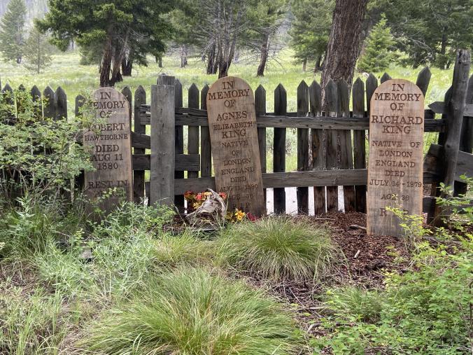 Hill side grave site - Bonanza