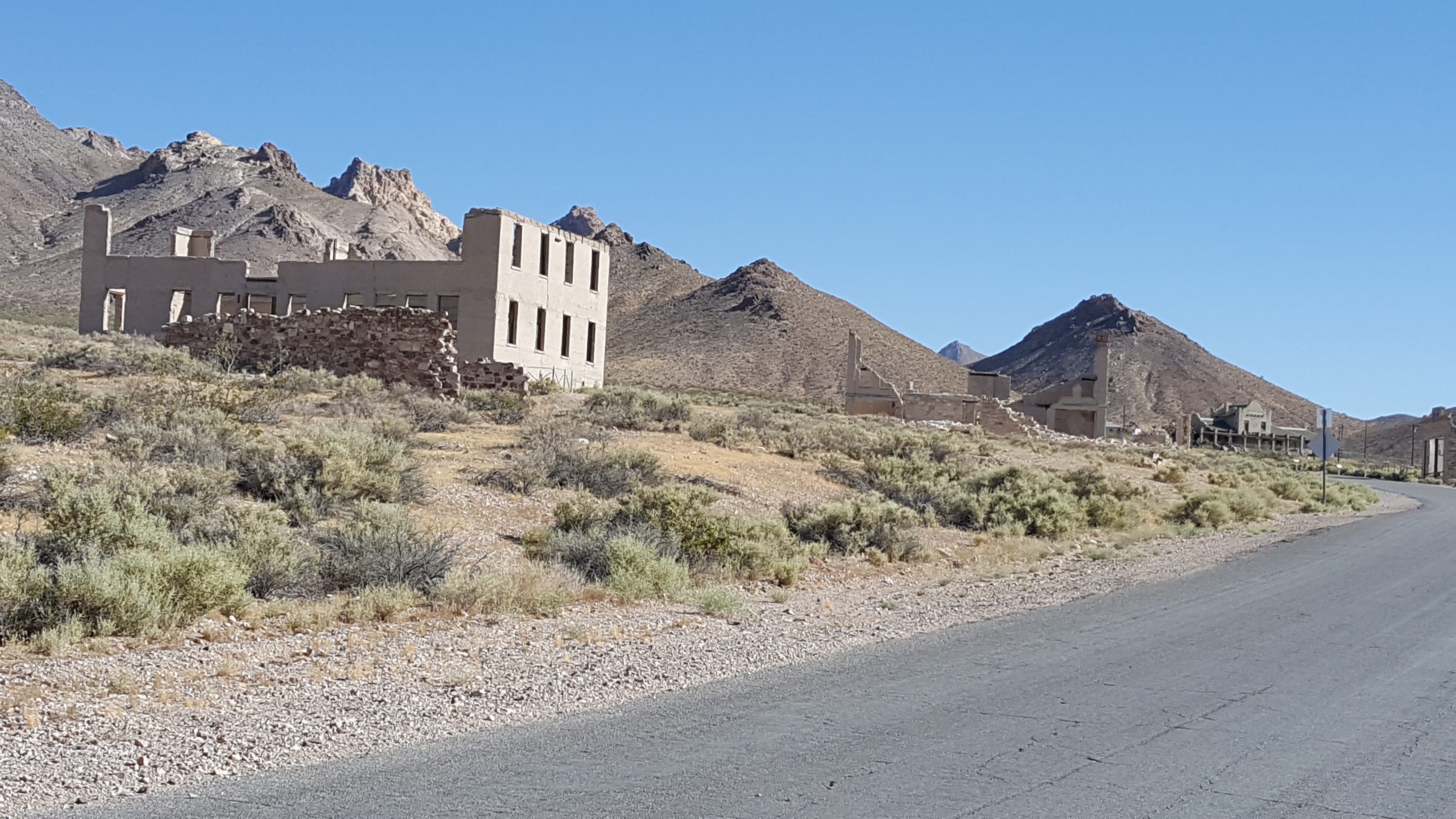 Some of the many ruins at Rhyolite ghost town