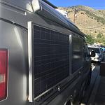 Solar Panels on side of van