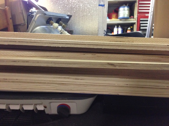 Plywood for kitchen cabinet.