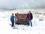 Snow at 9,500 feet on Steens Mountain.