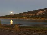 Equinox full moon at Navajo Lake