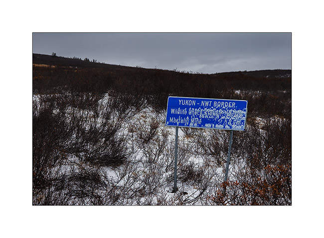 Yukon - Northwest Territories province border