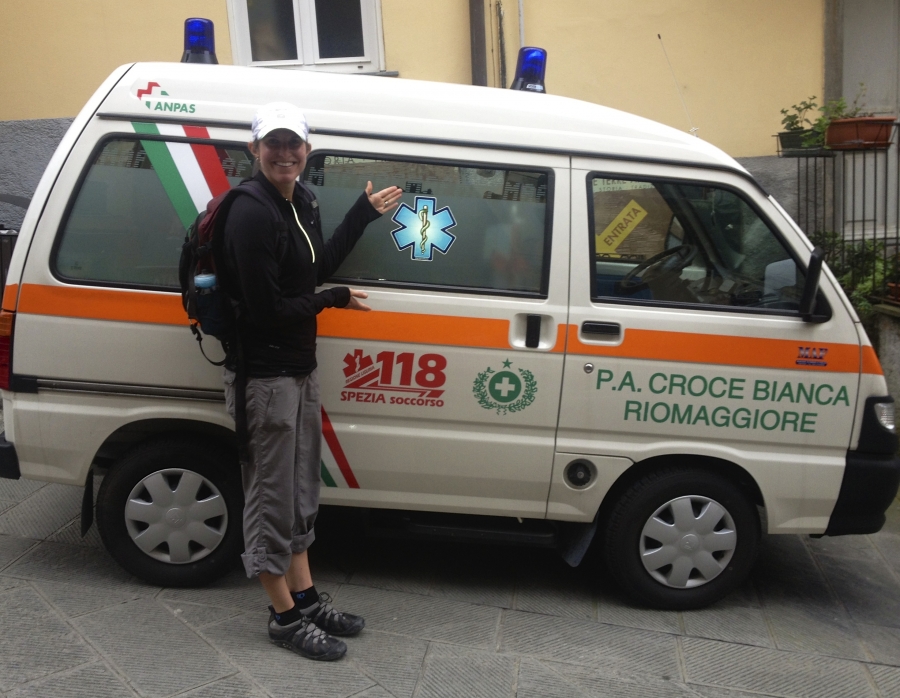 Italy EMS van.  Tiny!