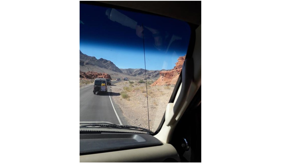 On the way to Bitter Springs run. 2016 Valley of Fire meet and greet.