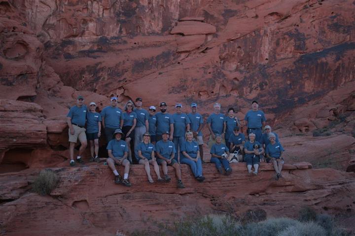 The whole gang. 2016 Valley of Fire meet and greet.