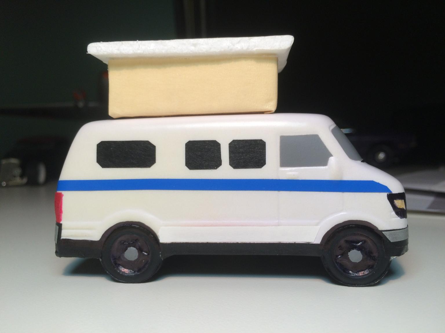Just had to craft myself a little "Mini-Me" version of my Sportsmobile........ //// TOP UP ////