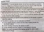 Diode Test Instructions