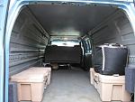 2003 Ford E350 4x4 Van - Cargo Interior 
Before new flooring installed