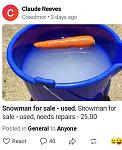 USED SNOWMAN