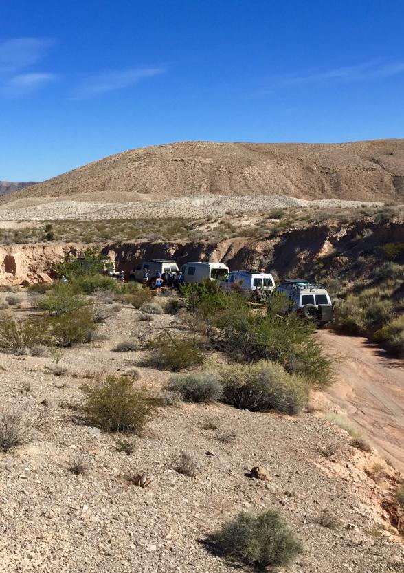 Valley of Fire Lineup with 5 Vans
October 2016